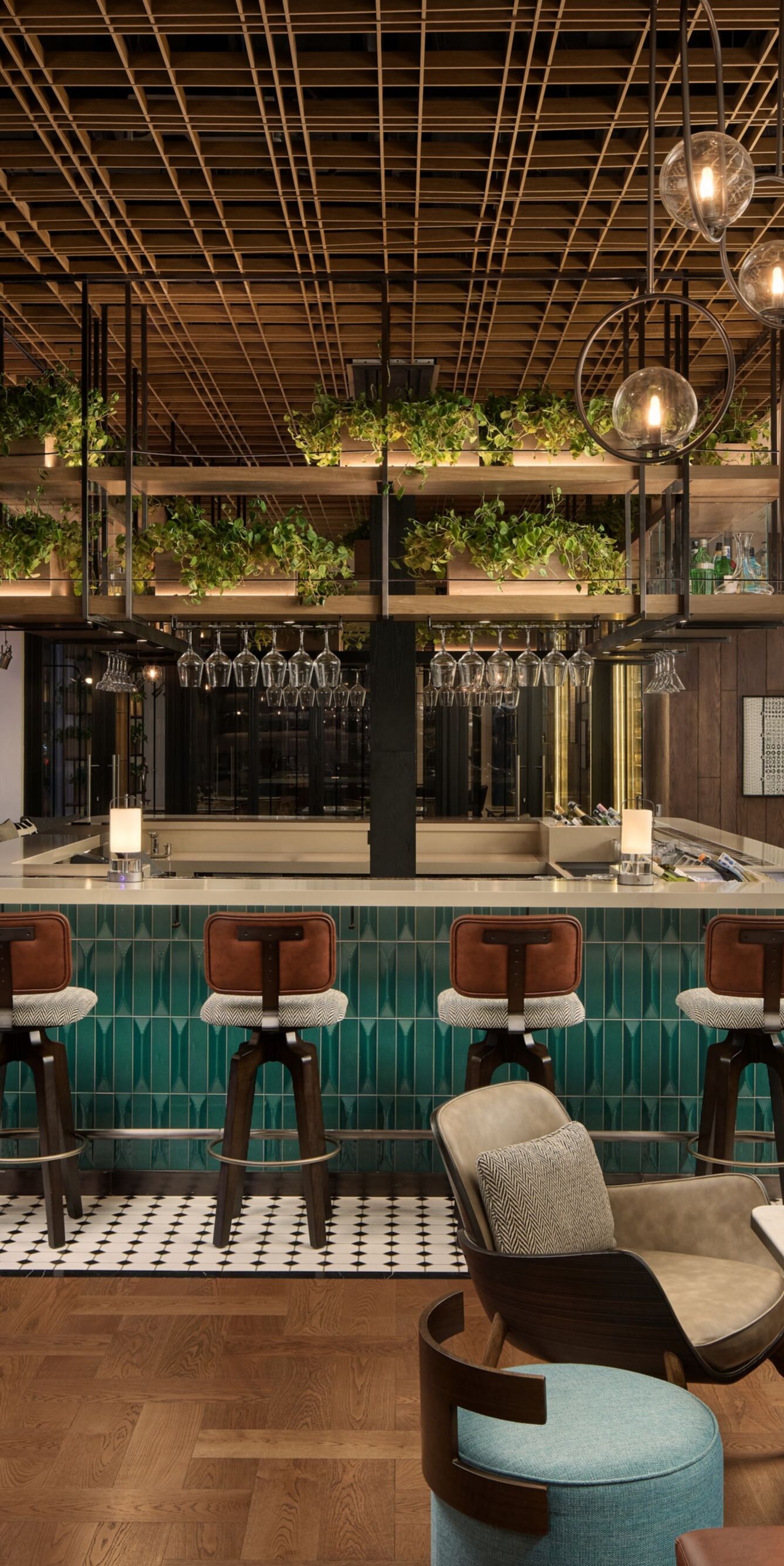 The Bar area at the Italian Restaurant 