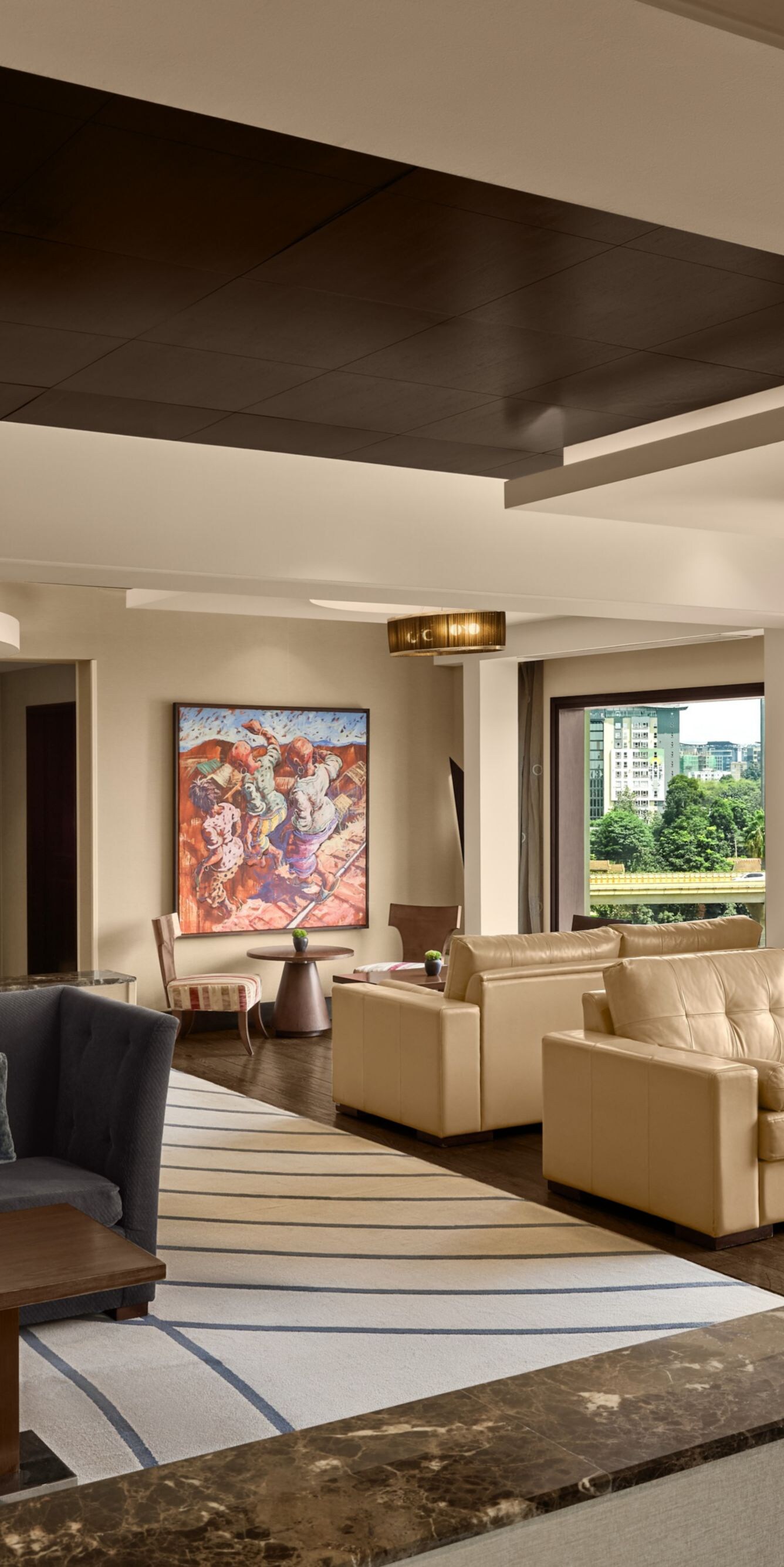 Lounge seaating area in the Executive Lounge