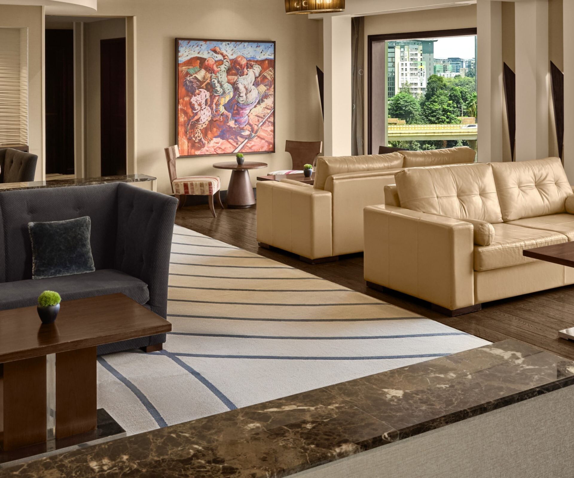 Lounge seaating area in the Executive Lounge