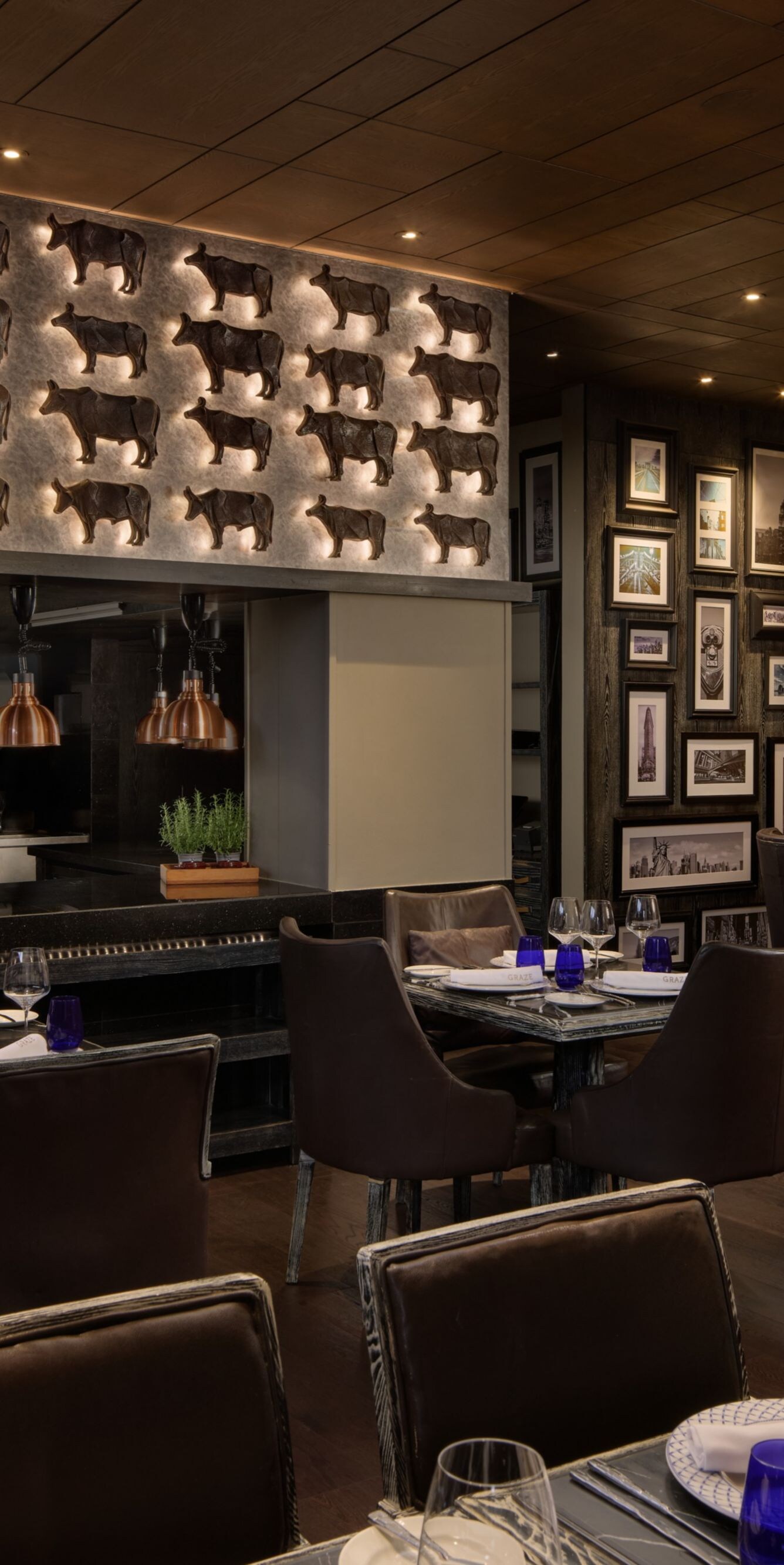 Graze Steakhouse ambience wide view