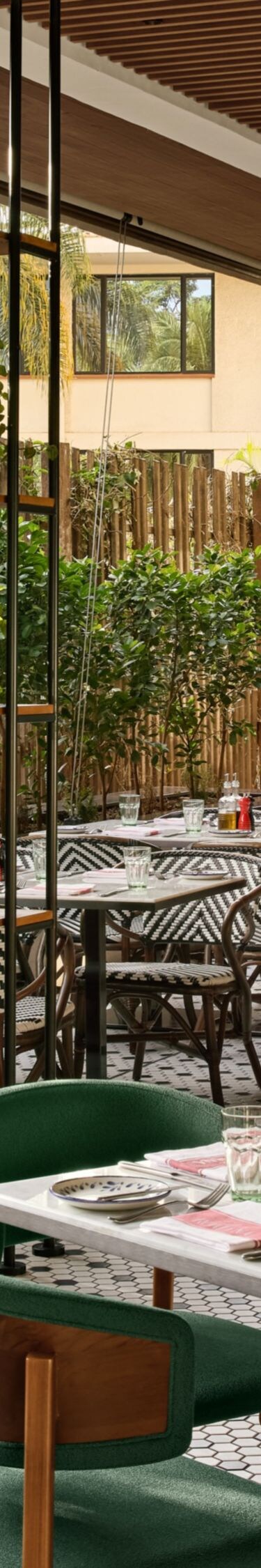 Restaurant set up and ambience at the terrace