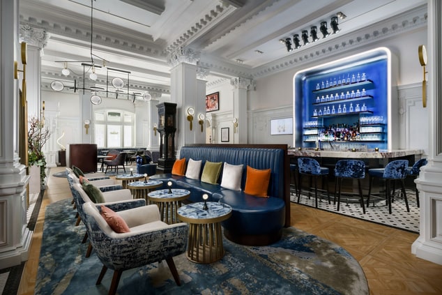 Blue Bar and Lobby seating 