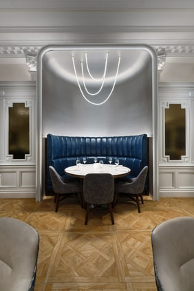 Semi Private Table in Blue Bar Restaurant