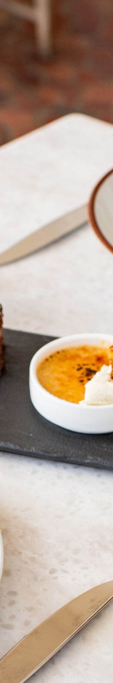 Dessert plates at Becca Restaurant & Garden