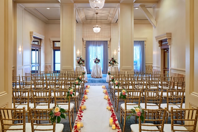 Aisle and Seating for Wedding