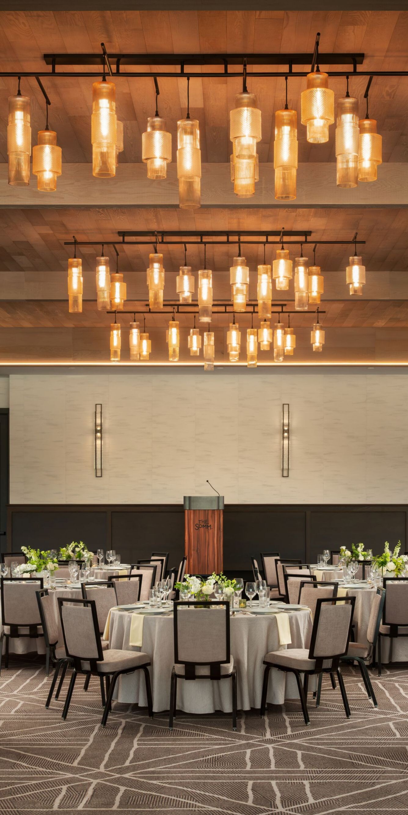 ballroom with tables