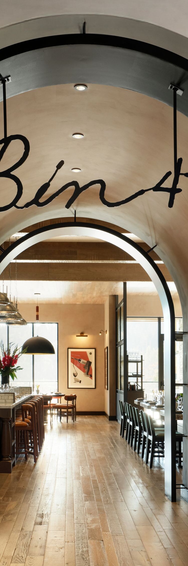 walkway into restaurant 
