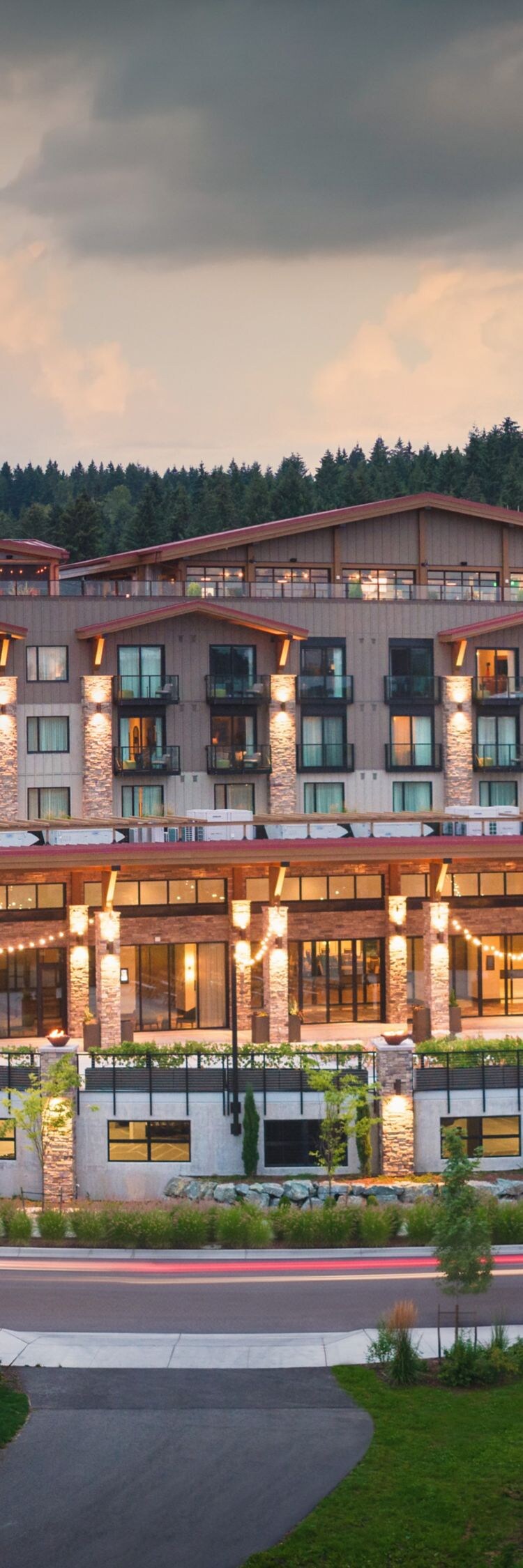 Exterior shot of hotel