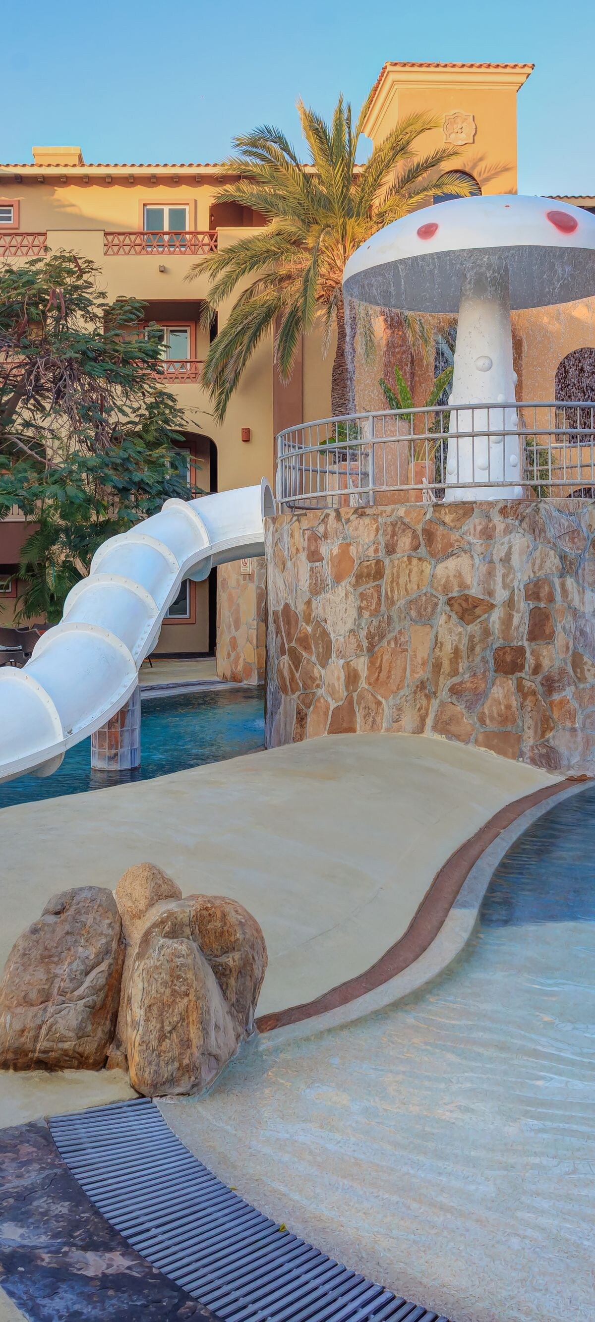 A family-friendly swimming pool.