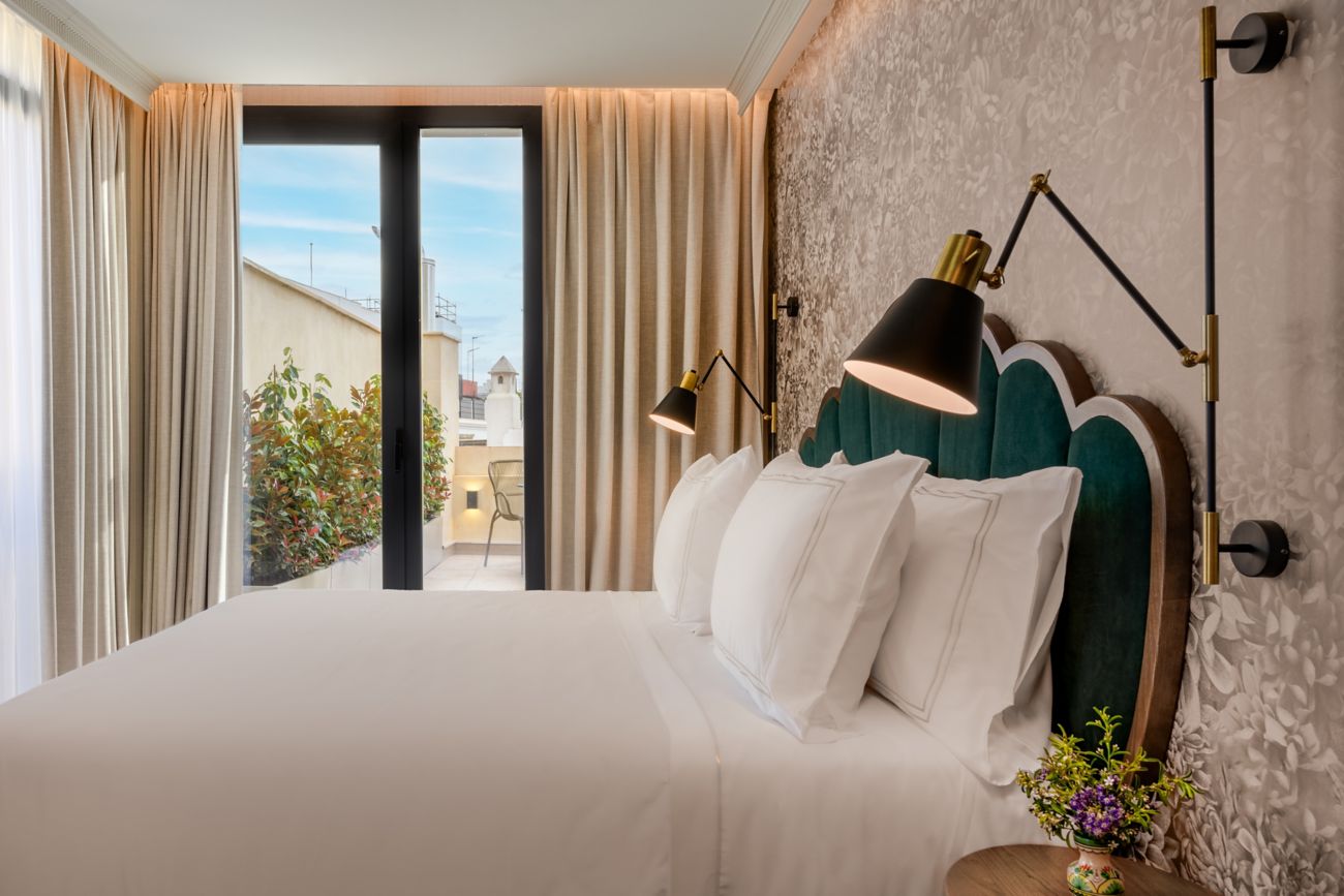 Suite terrace room in seville hotel