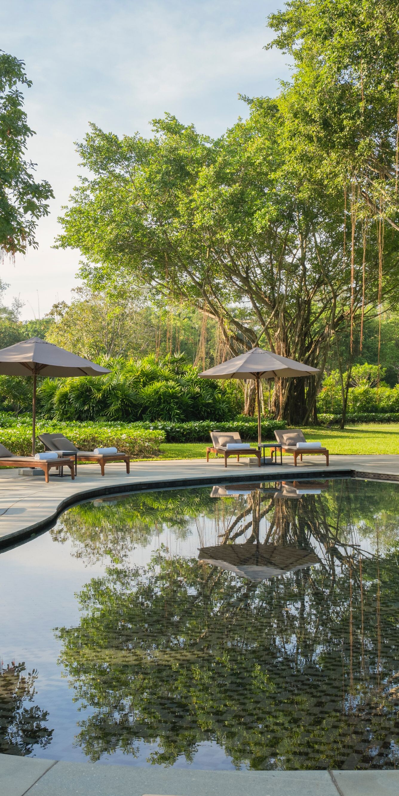 A playful, kid-friendly garden pool.