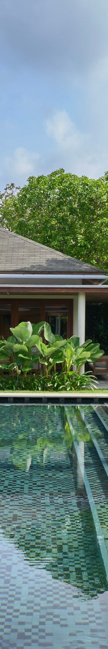 Private villa oasis with serene pool.