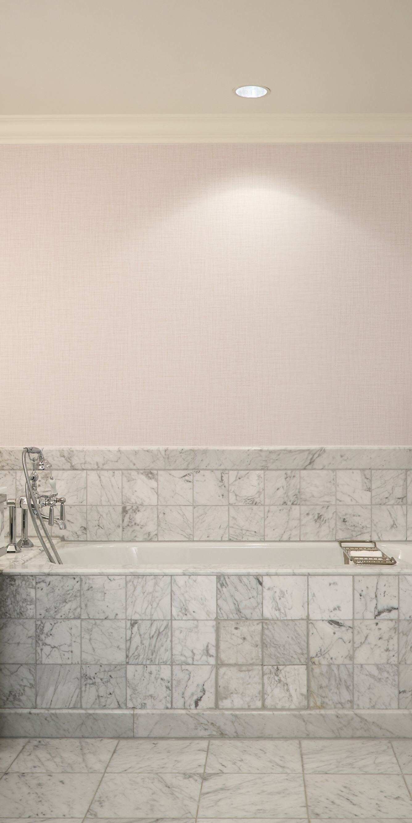 Marble bathroom with soaking tub