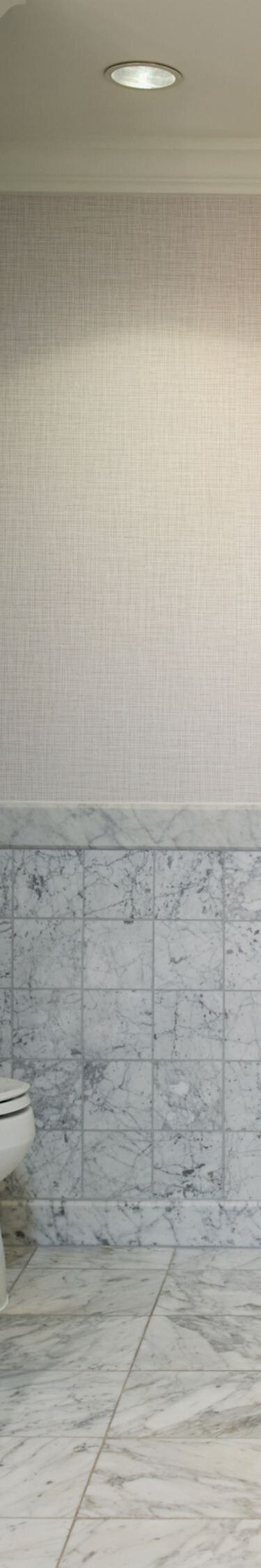Marble bathroom with soaking tub