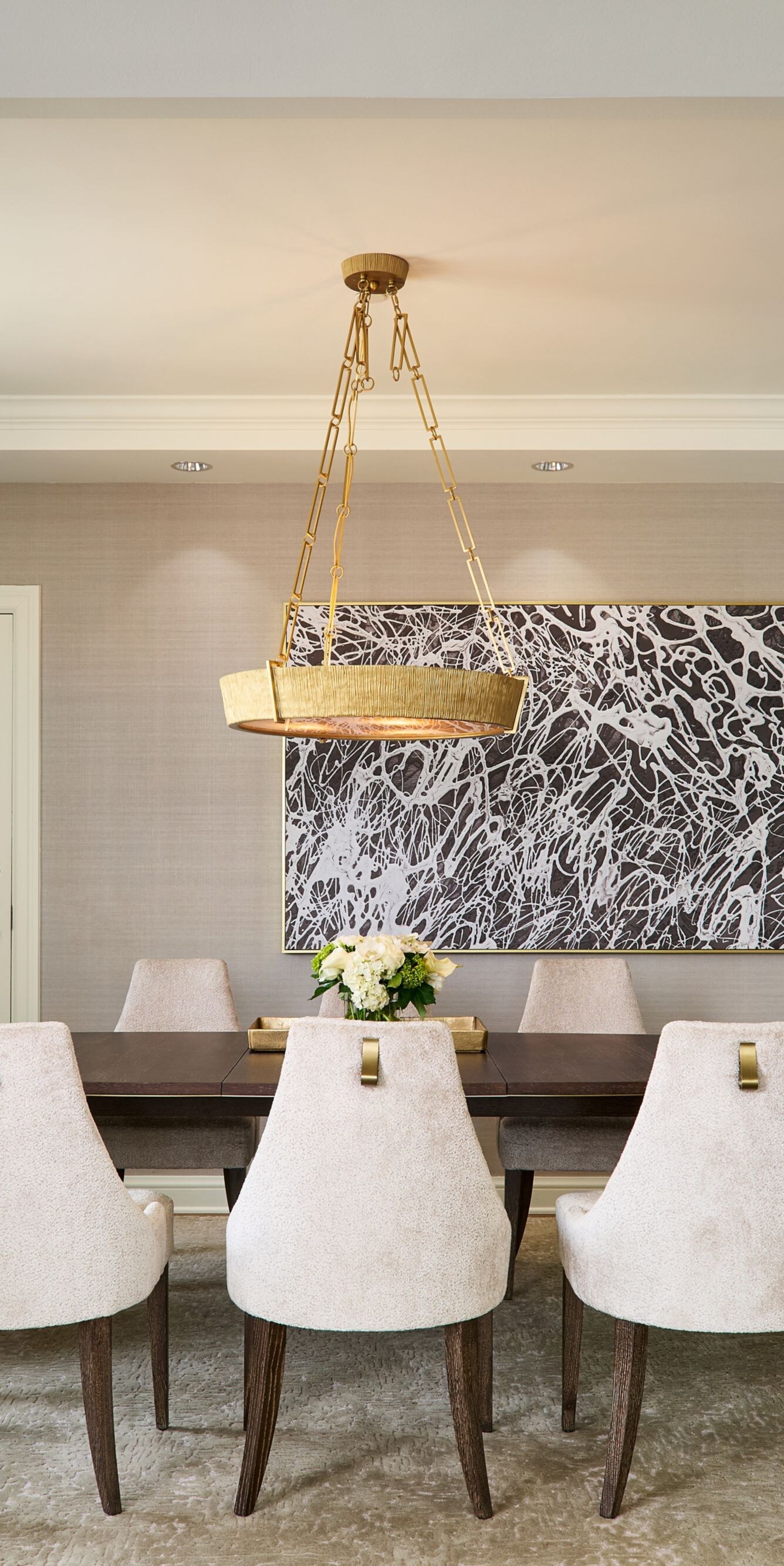 Formal dining area in suite