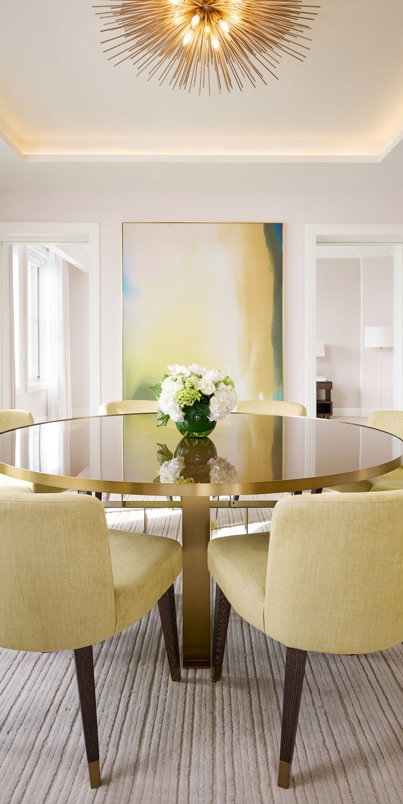 Suite dining area with seating