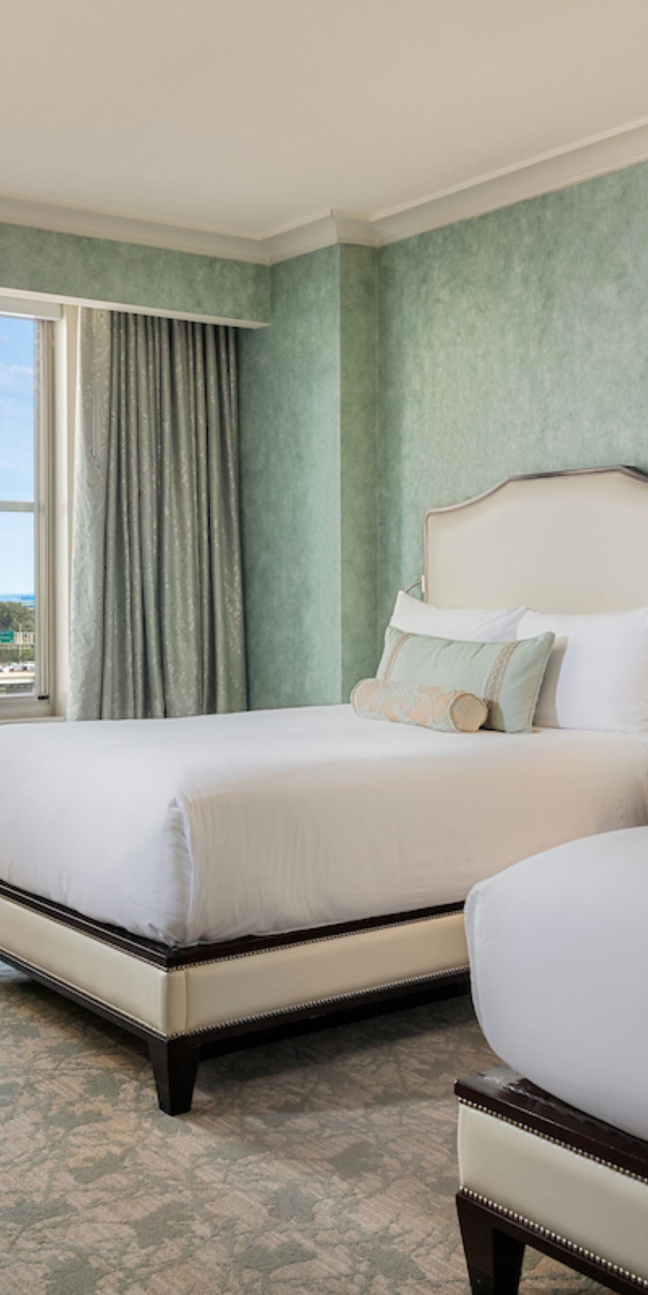 Double queen room with waterfront views