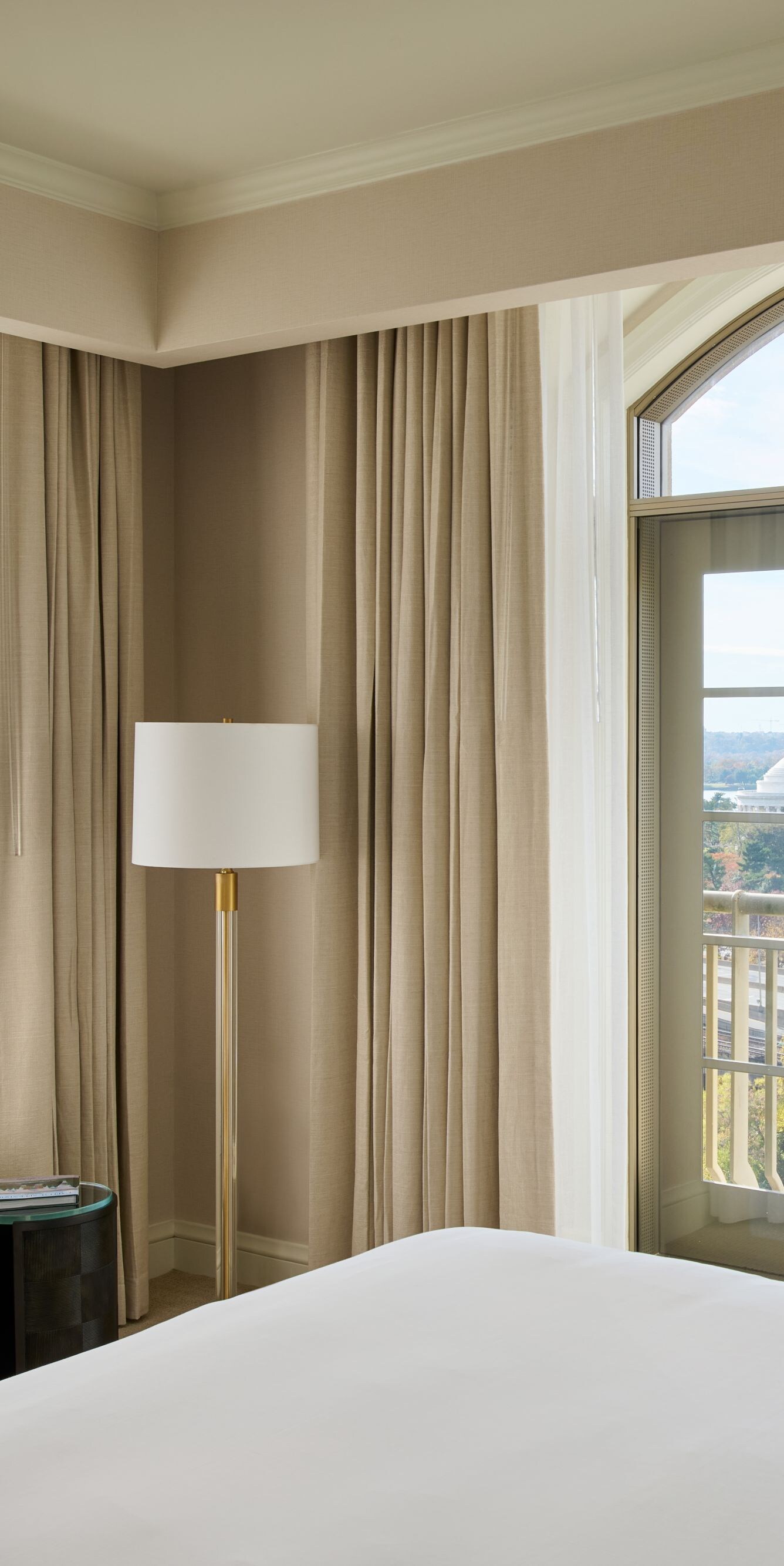 Bedroom with views of Washington DC