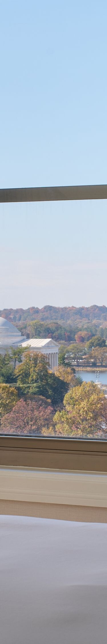 Suite window overlooking Washington DC