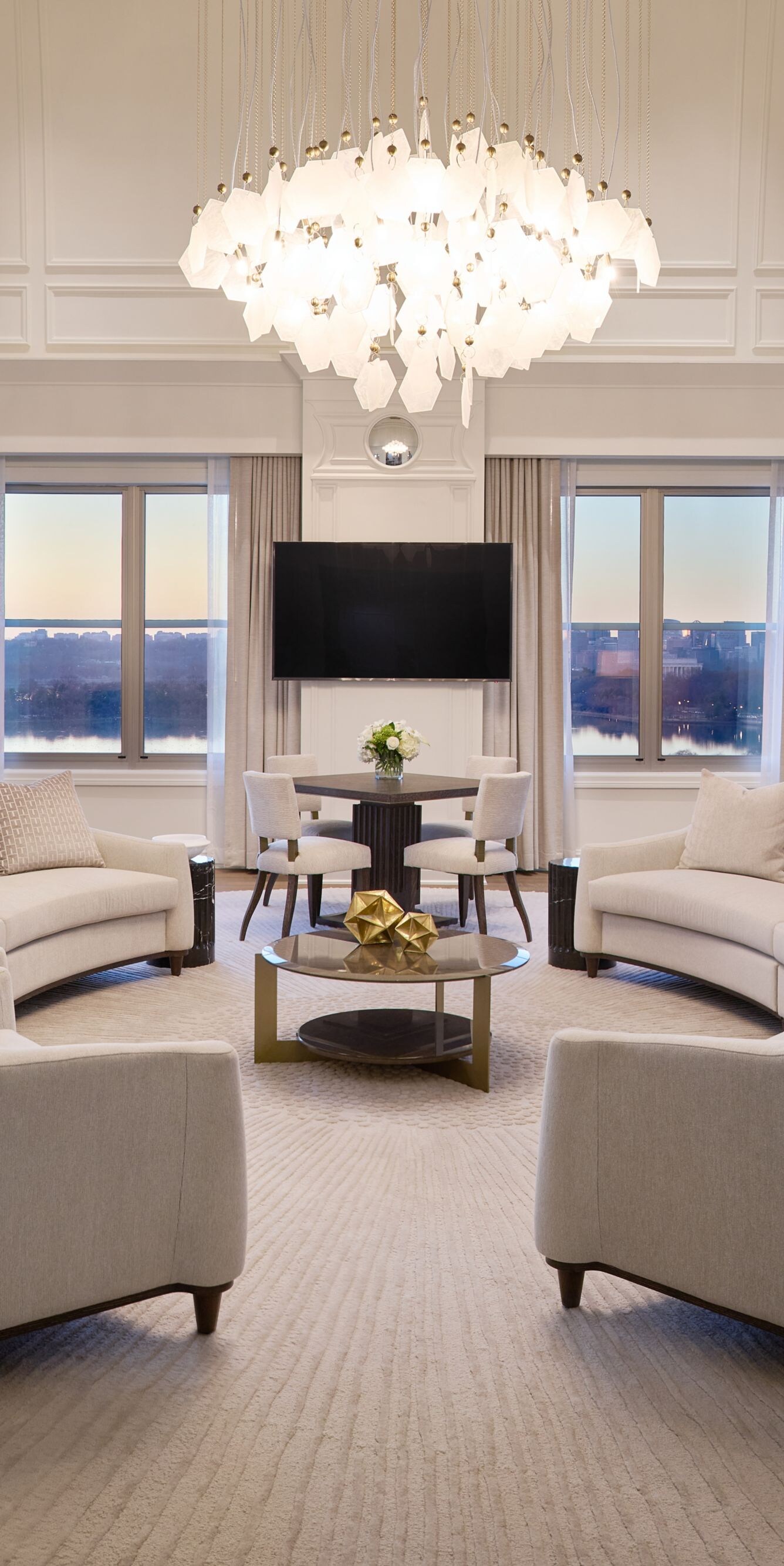 Spacious suite living area