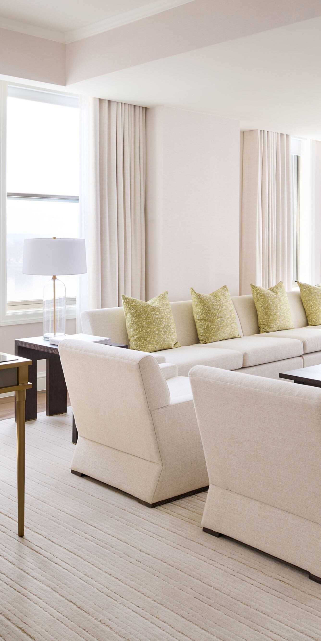 Spacious suite living room