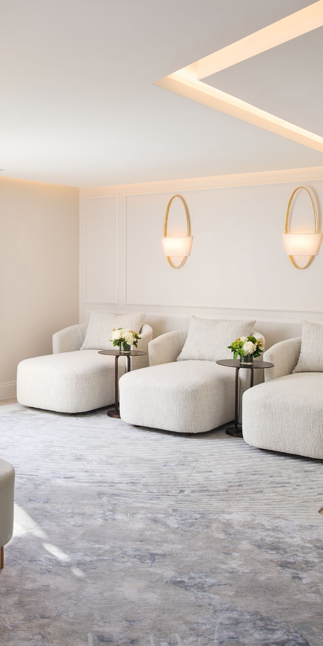 Luxury spa relaxation lounge