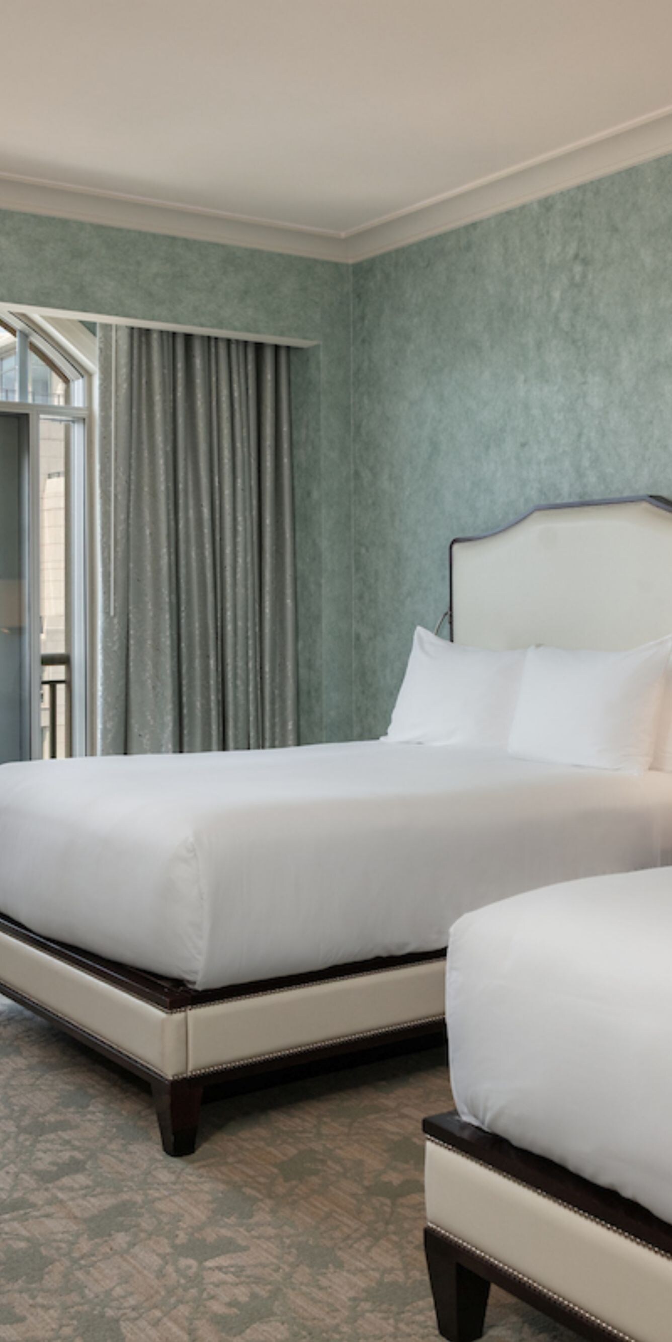 Deluxe room with two queen beds near The Wharf