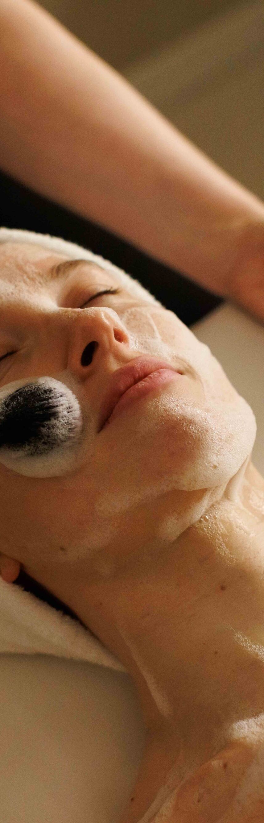 A facial treatment in The Pearle Spa.