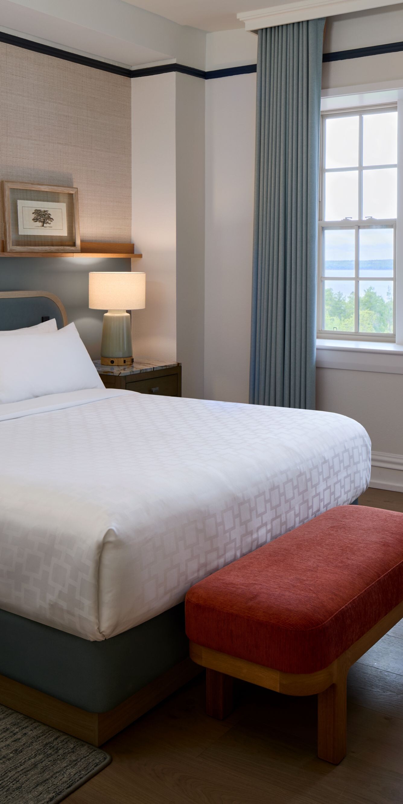 King Bed Windows Bay View