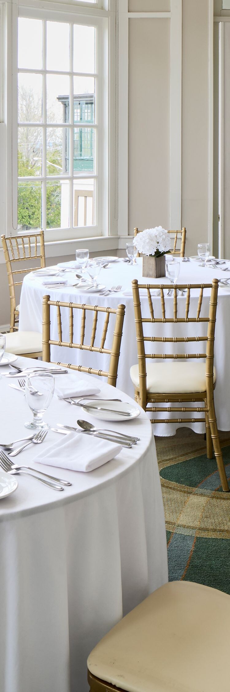Garden Veranda banquet setup
