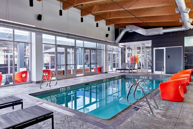 Indoor Pool and seating