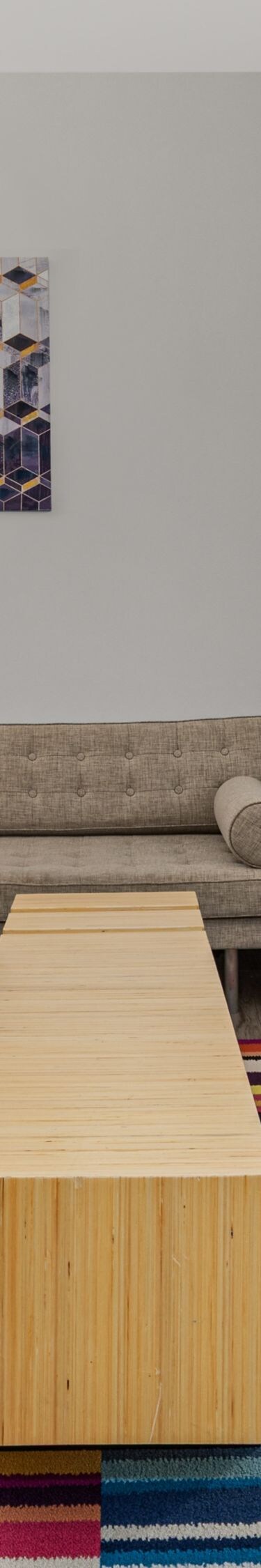 Lounge area with sofas and tables