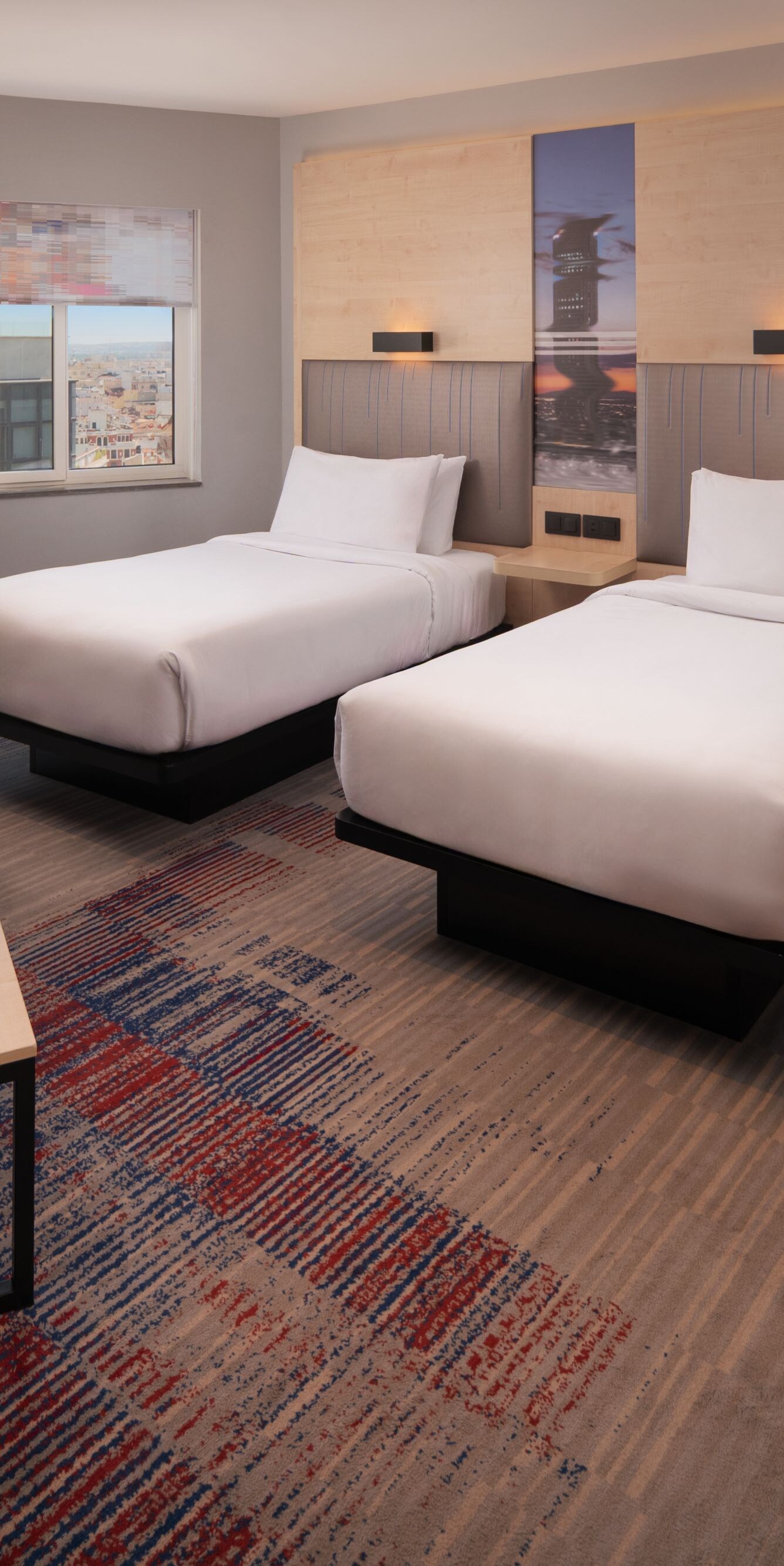 Dormitorio con 2 camas individuales 