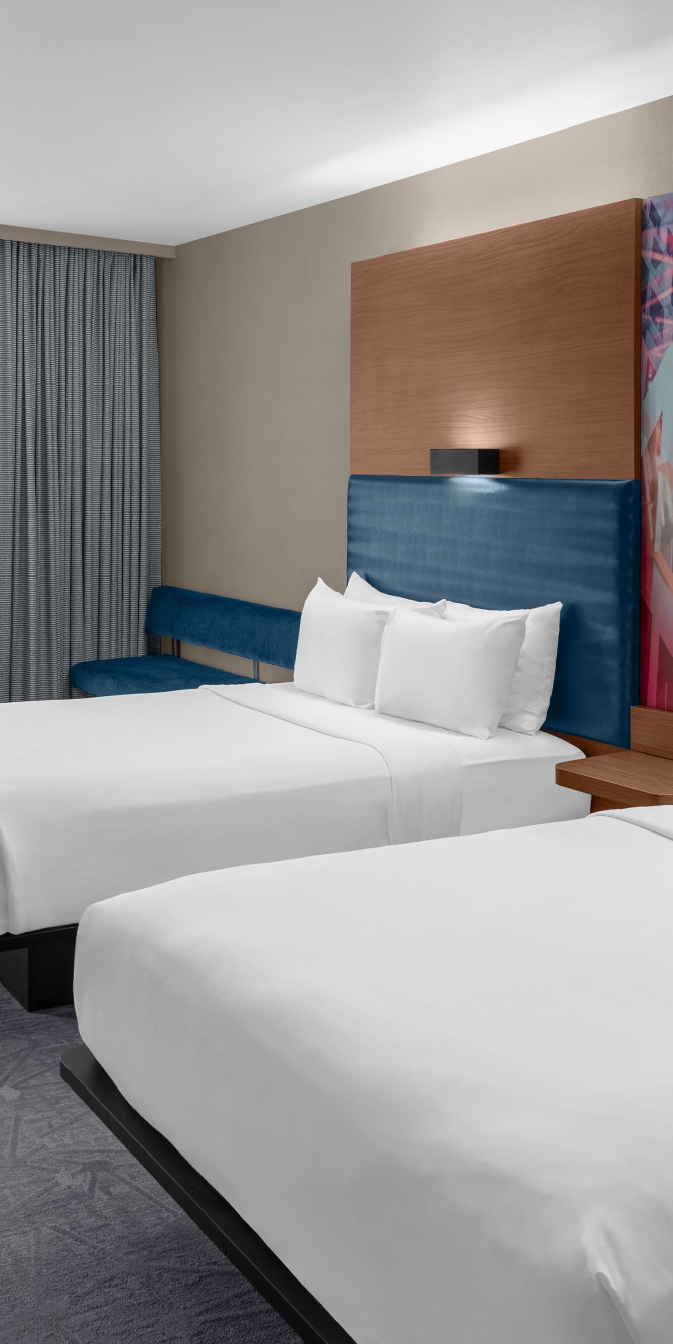 Double guest room with modern design