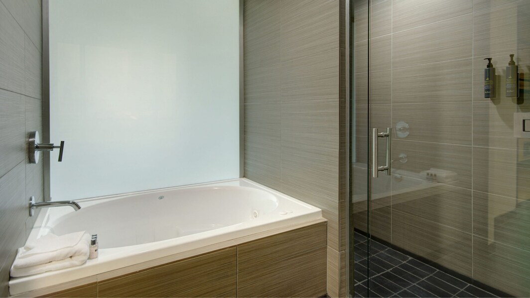 savvy suite, tub, shower
