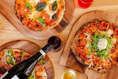 450 Pizza authentic Italian woodfired pizza.