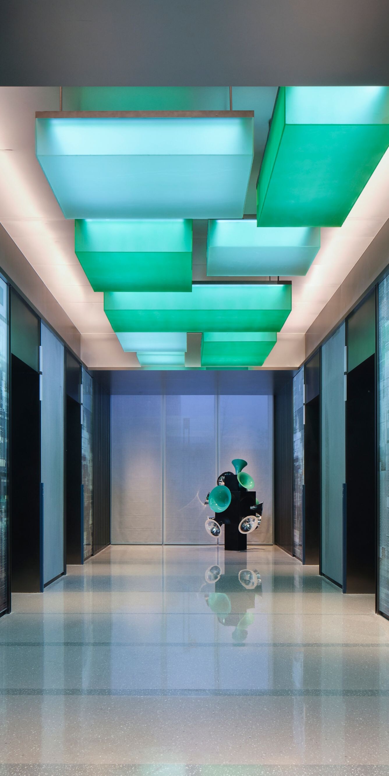 On the First-Floor Elevator Corridor