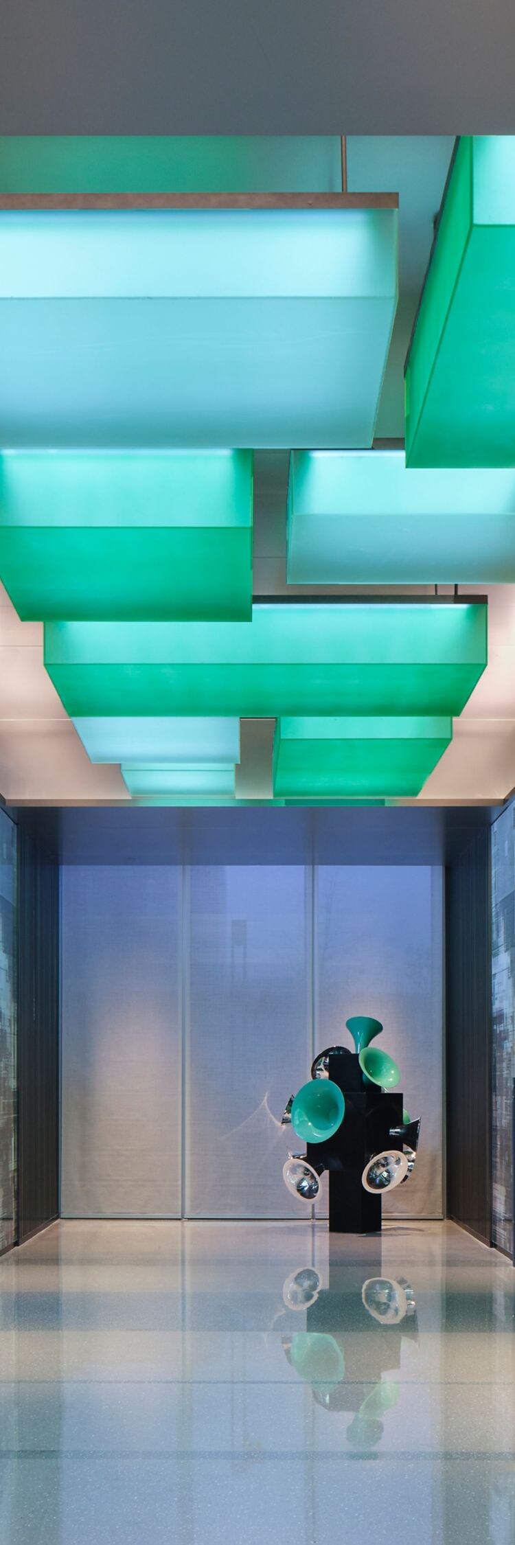 On the First-Floor Elevator Corridor