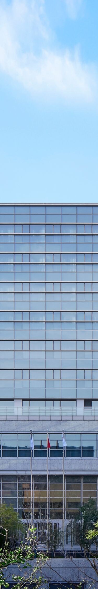 Hotel Exterior, Modern lines outline vibrancy