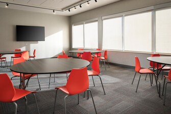 Meeting Space with Round Tables