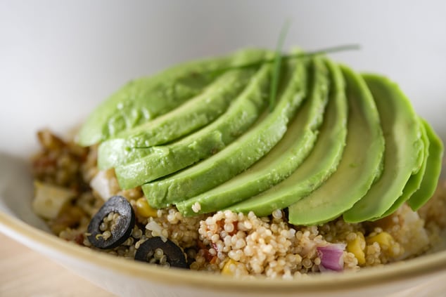 Quinoa and avocado available at  room service