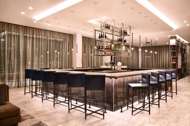 bar area, ac lounge, lobby, craft cocktails