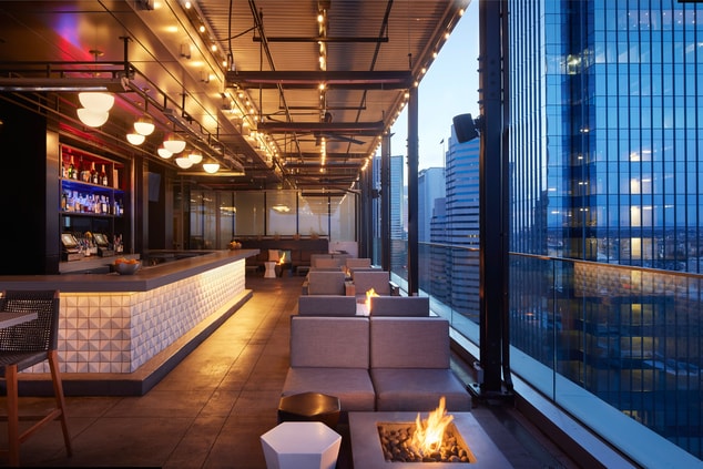rooftop seating