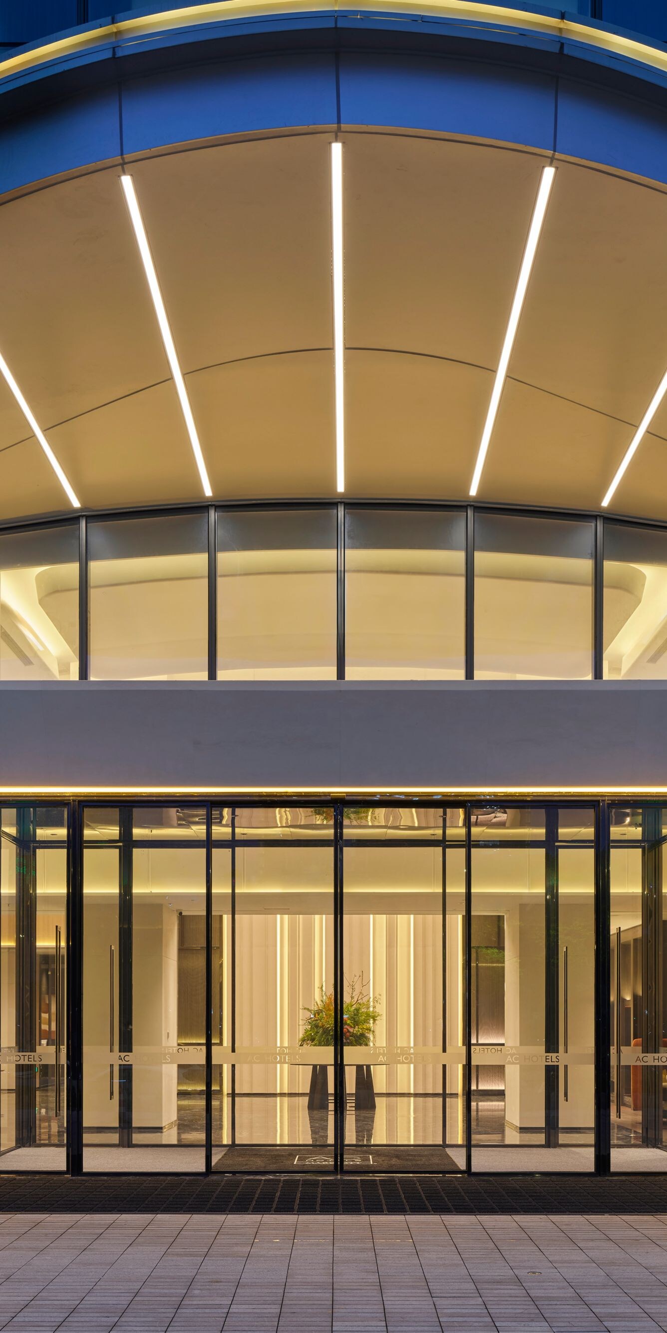 Hotel Entrance at night