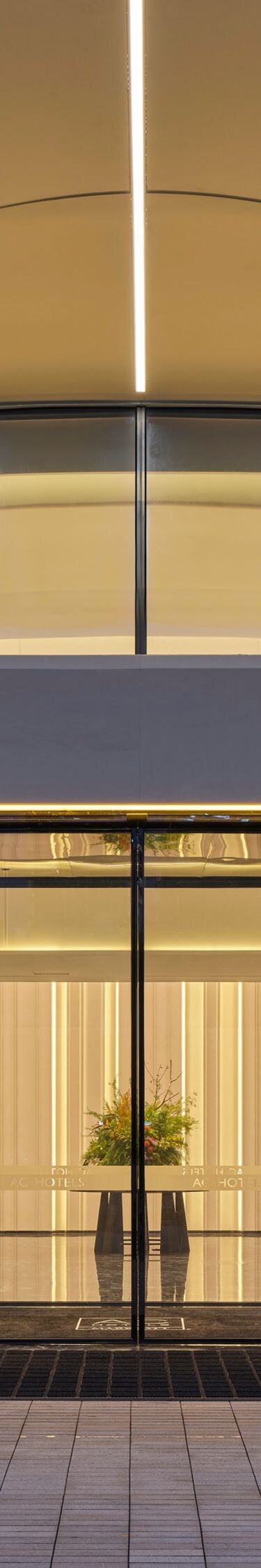 Hotel Entrance at night