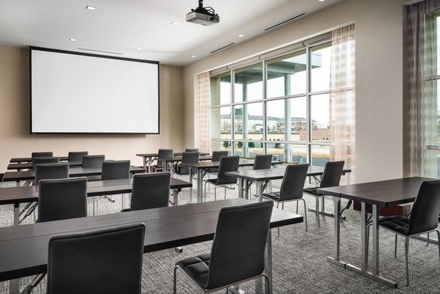 hotel meeting room with classroom seating
