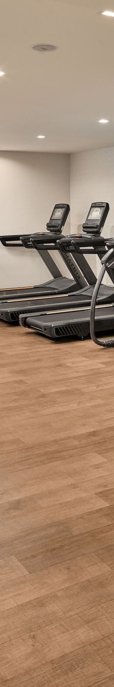 Gym with cardio equipment