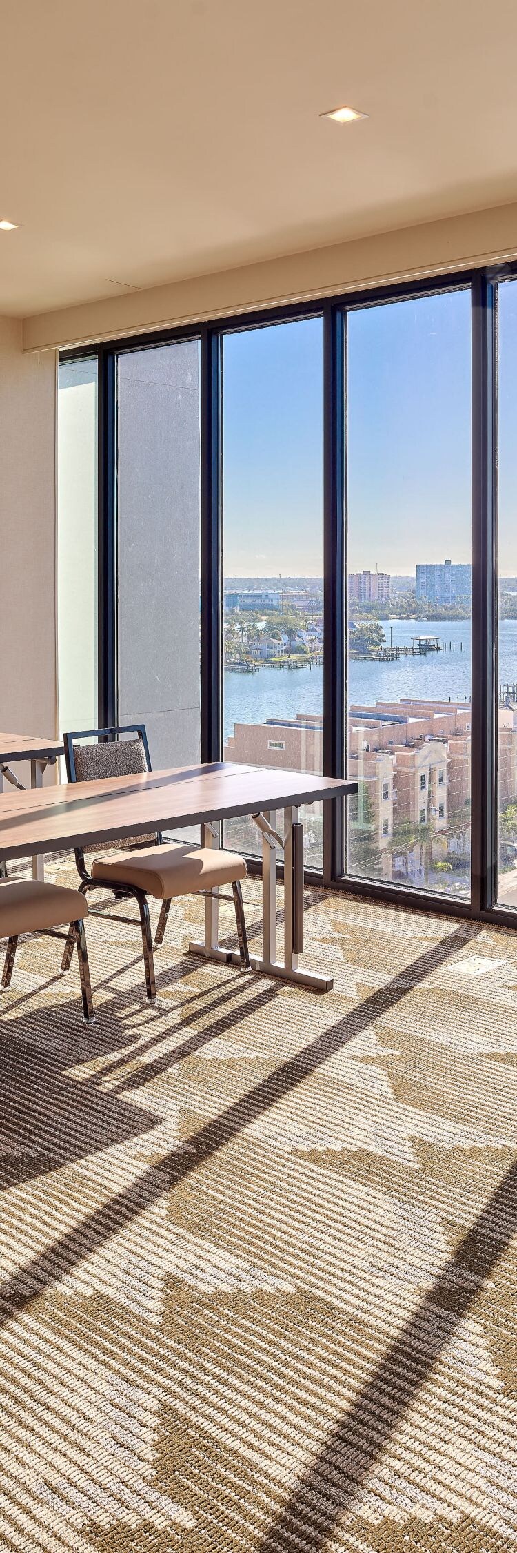 meeting room with view of bay