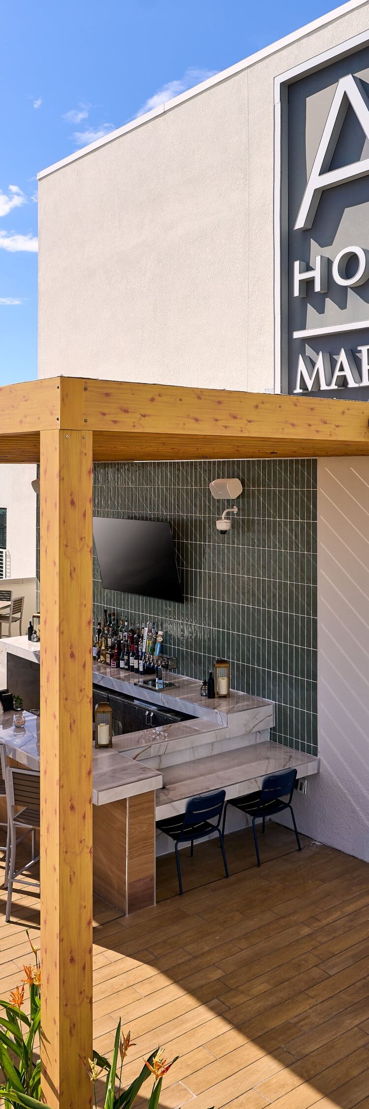 Rooftop Terrace with Outdoor Seating 