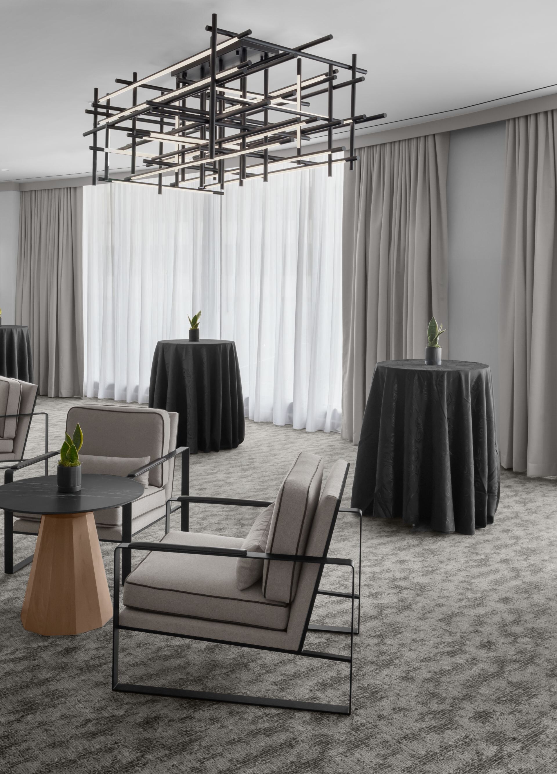 Pre-Function Space, with tables, chairs